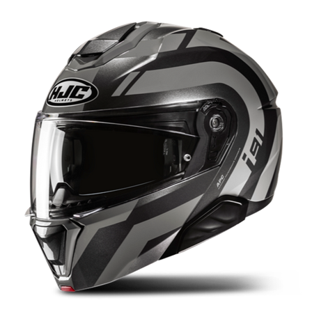 HJC I91 Arven Öppningsbar Hjälm Grå/Svart XS