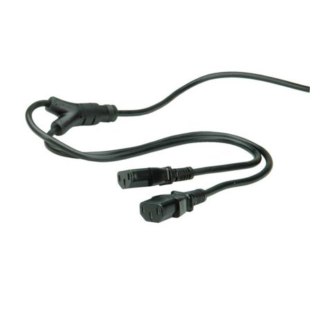 ROLINE Y - Power Cable, 2x straight