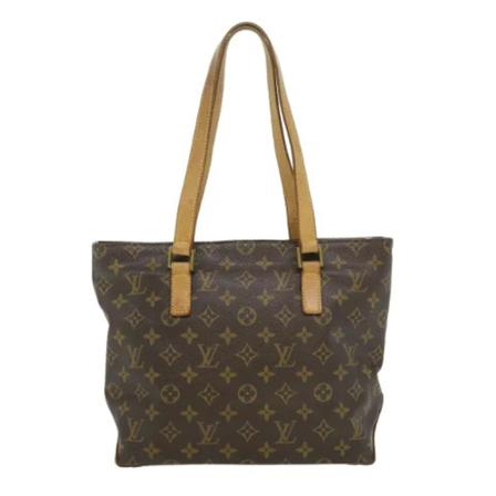 Louis Vuitton Vintage, Pre-owned Cabas Piano Monogram Tote Bag Bruin, Dames, Maat:ONE Size,leather