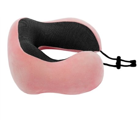 Minneskum Reseplats, Nackkudde med 360 Graders Huvudstöd, Buss och Hem Rosa