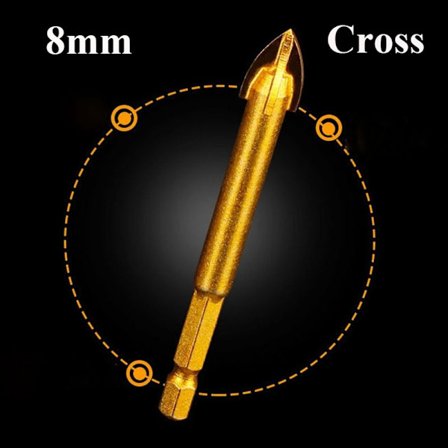 Glasborr skärverktyg 8MMCROSS CROSS