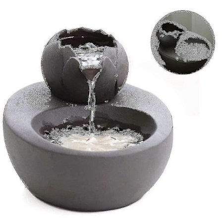 Katt Drikkefontene, Stille og Rolig Kattevannfontene Keramisk, Svart(,) TA