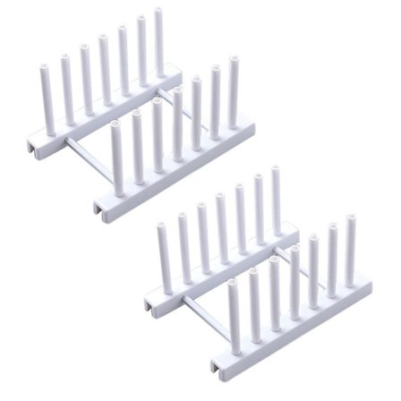 Bambubricka förvaring vit