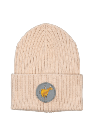 Geggamoja Stickad Mössa Mamma Mu Och Kråkan Mössor & hattar Unisex Beige 9-15 months