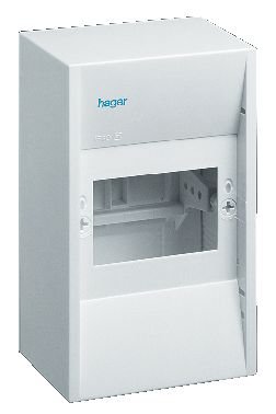 Hager GD108N Kapsling uten dør, 1 rad 8 moduler, Elfordeling & strømforsyning
