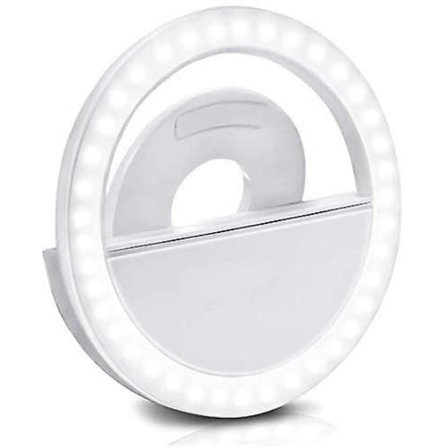 LED Selfie Lys Til Smartphones Genopladelig Selfie Clip Lys Clip Ring Dæmpbar