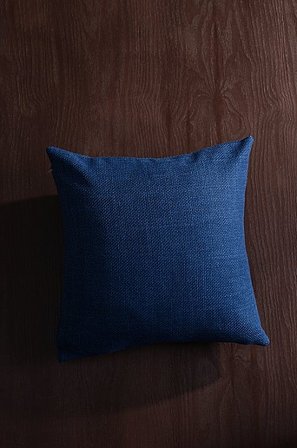 Jotex - Kissenbezug 50x50 Cm Blau - WEAVER - Kaufe Dekokissen und Kissenbezüge bei Jotex