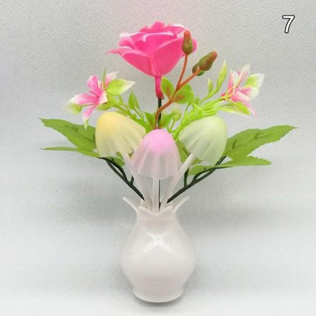 Färgglada lilla nattlampor LED svamp nattlampor 7 7