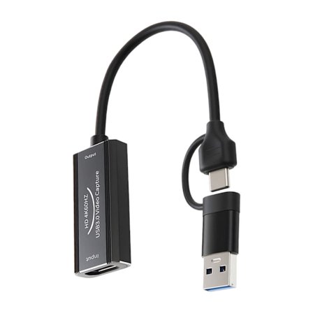 4K60Hz Capture Card Metallkonstruktion 0 Latens för Streaming Inspelning