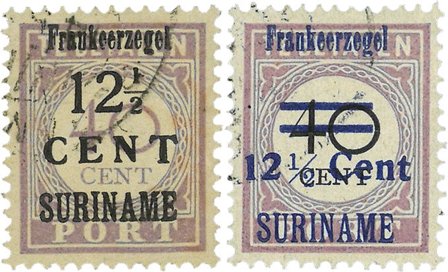 Suriname 1926 - NVPH 116/17 - Stemplet