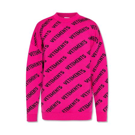 Vetements Sweater with monogram Pink, Herre