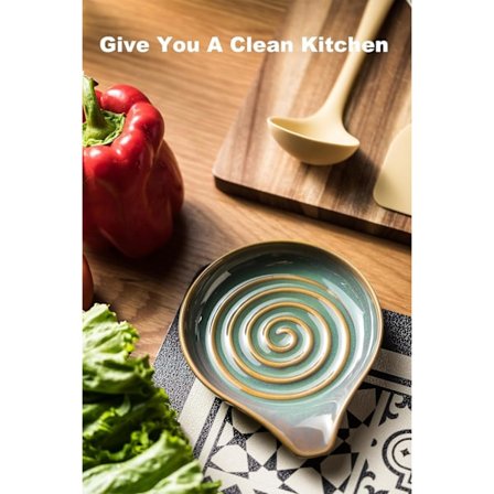 Skeholder, 12,7 cm Stor Skeholder til Komfur Keramisk Skeholder Spatelholder til Øse, Kaffeskeer, Madlavningsskeer, Mors Dags Gaver, Sort