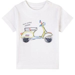 Mayoral White Scooter Print T-Shirt 12 Months - Tops - 12 months - White