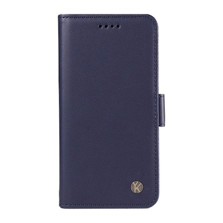 Fodral för iPhone 13 mini safir Matt Soft-Touch Sidospänne Flip Plånbok med Korthållare