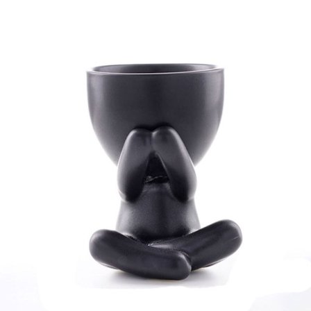 Suckulenta växtkrukor växtkrukor SVART 4 4