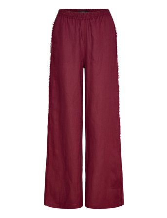 Mango | Linen Suit Trousers With Frayed Ends | XS