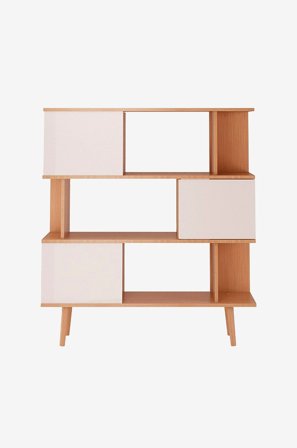 Loft24 - Bokhylle Alandra - Hvit - Bokhyller - Fra Homeroom