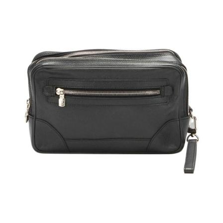 Louis Vuitton Vintage, Pre-owned Taiga Neo Pavel Pouch Zwart, Dames, Maat:ONE Size