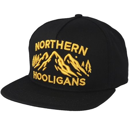 Northern Hooligans - Černá snapback Kšiltovka - 3 Peaks Black Snapack @ Hatstore