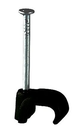 GELIA KLAMMER 3X5 SVART FOR OVAL LEDNING 20STK