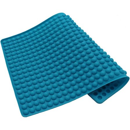 Silikon Bakematte for Hundegodbiter: 2 cm Halvkule Bakeform med Knotter – Ideell for Hundekjeks, Godbiter og Pralinformer