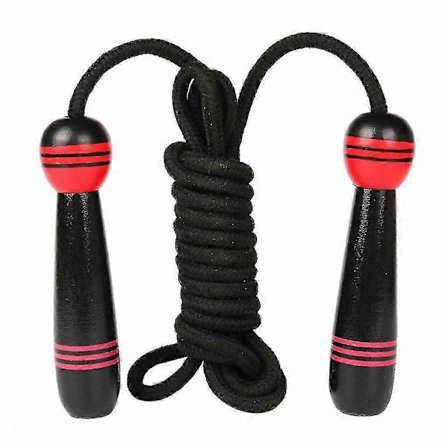 Sjippetov med træhåndtag til børns fitnessaktiviteter, sjippetov til drenge og piger, træningslegetøj [HK]