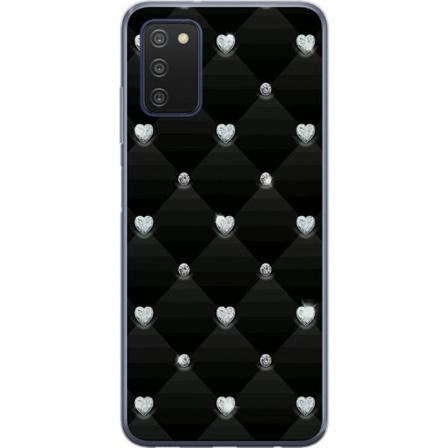 Samsung Galaxy A03s Mjukt Skal - Bling Heart