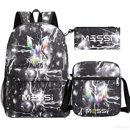 Fotball Messi Ryggsekk 3 deler Purple