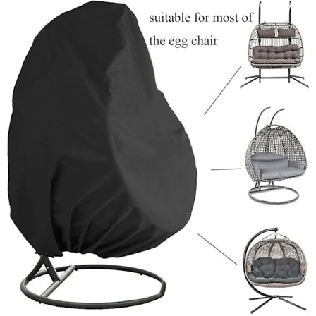 2 hengen munatuolin suojus, vedenpitävät terassin riipputuolin suojukset, suuret pajumunakeinutuolin suojukset 91' X 80', ulkokäyttöön tarkoitettu 