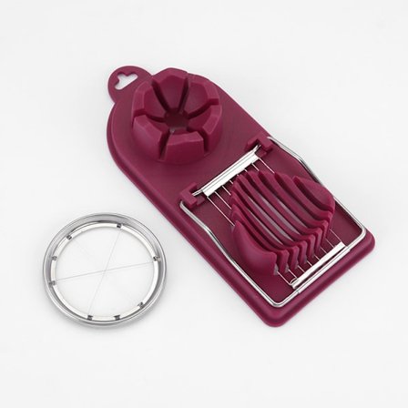 Rød eggedeler, skivet eggedeler, manuell eggedeler, 2 forskjellige