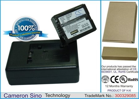 Batteri til kamera til Panasonic HDC-SD9, HDC-HS9, HDC-SD5 osv.