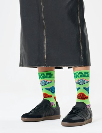 Happy Socks Star Wars Yoda Sock - Green - 41-46