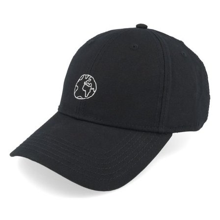 Dedicated - Svart adjustable Keps - Sport Cap Globe Black Adjustable @ Hatstore