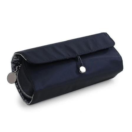 Sminkepung for kvinner, kosmetisk penselveske, reiseorganisator for sminkebørster, bretteverktøy, rullende vesker, vanntett nylon