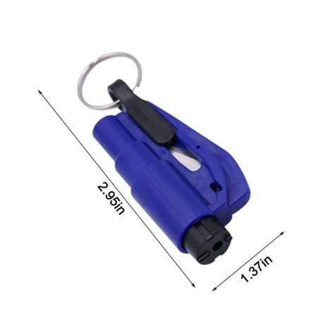 3 I 1 Multifunktionel Bil Emergency Escape Rescue Værktøj Bærbar Bil Nøglering