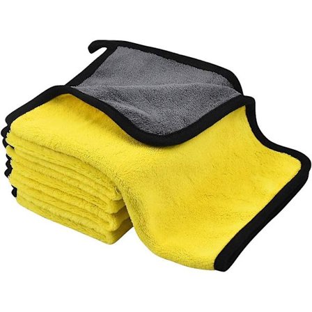 5-pakks Mikrofiber Rengjøringsklut, Ultra Absorberende Mikrofiberhåndklær, Mikrofiber Tørkeklut til Bil, Vask Håndkle til Bil, Bilkluter for Polering 