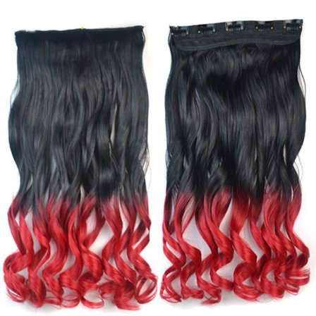 Parykk stykke farge krøllete hår stykke STIL 7 STIL 7