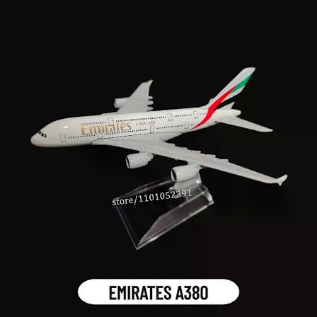 Skala 1:400 Metal Fly Replika Emirates Airlines A380 B777 Fly Diecast Model Aviation Fly Samleobjekter Legetøj til Drenge
