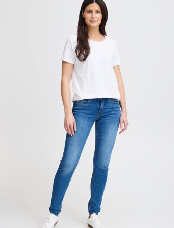 Fransa Frzashoulder Tee 1 - White - S