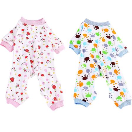 Valpe Hund Pyjamas Kjæledyr Jumpsuit Myk Valp Rompers Kjæledyr Hund Søte Klær Onesies Valp Bodysuits