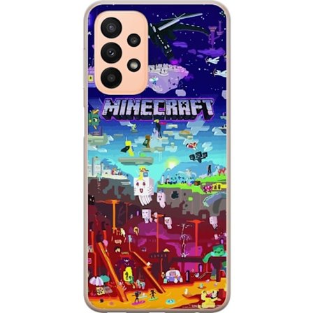 Yhteensopiva Puhelinkuori Samsung Galaxy A23 MineCraft