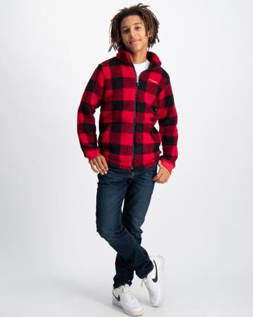 Columbia Rugged Ridge II Sherpa Full Zip Rot Jacken Jungen - Kidsbrandstore