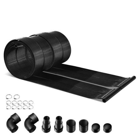 COSTWAY Solar poolvarmer - 300x75CM - 2 solfanger solvarmepaneler, vejrbestandigt PE-materiale