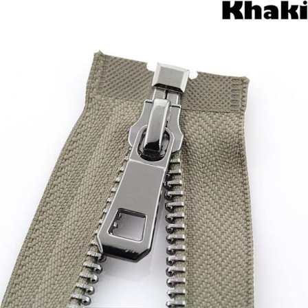 5# Glidelås Auto Lock KHAKI