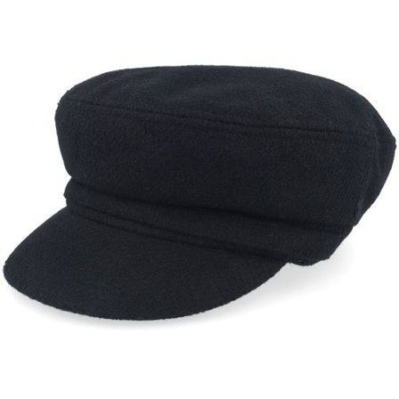 Seeberger - Svart vega Keps - Fabric Sailor Cap Black Vega Cap @ Hatstore