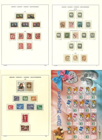 Ungarn til 2008 - Samling i 5 flotte frimærkealbum