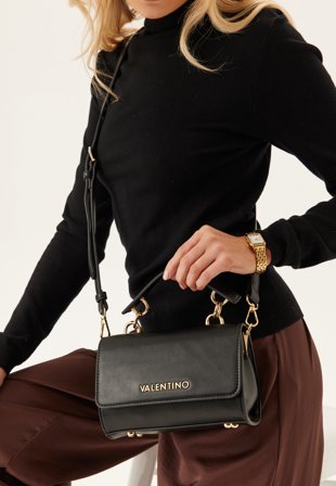 Valentino Hira Satchel 001 Nero Klær