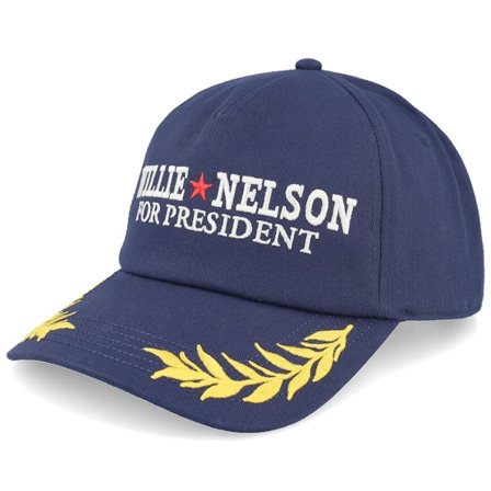 American Needle - Blå adjustable Caps - Willie Nelson Club Captain Navy A-Frame Adjustable @ Hatstore