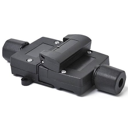 12V Släpvagnskontakt 7-polig Platt Hane + 7-polig Kontakt Platt Hona För Husbil Lastbil