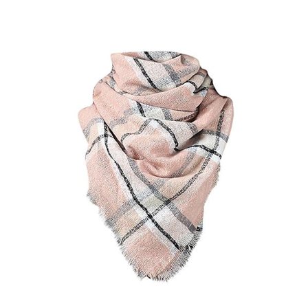 140*140 cm Kvinner Cashmere Stripe Stort firkantet skjerf Sjal Tykk Hold varmt skjerf